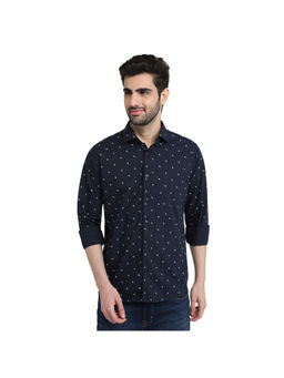 Raymond - Dark Blue Slim Fit Full Sleeve Shirt
