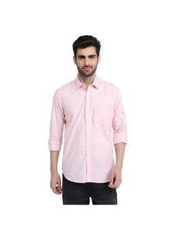 Raymond - Medium Pink Regular Fit Full Sleeve Shirt