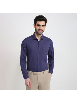 Raymond - Dark Blue Regular Fit Full Sleeve Shirt