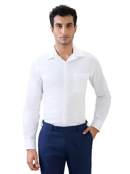Raymond - White Slim Fit Full Sleeve Shirt