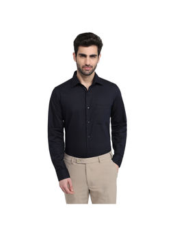 Raymond - Dark Black Slim Fit Full Sleeve Shirt