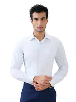 Raymond - Light Blue Contemporary Fit Full Sleeve Shirt