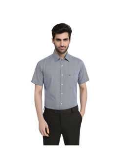 Raymond - Medium Grey Regular Fit Half Sleeve Shirt