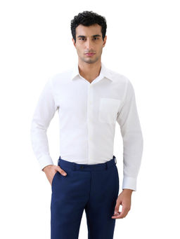Raymond - White Regular Fit Full Sleeve Shirt