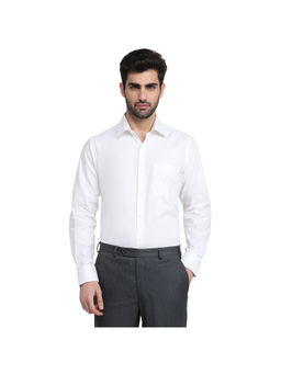 Raymond - White Regular Fit Full Sleeve Shirt