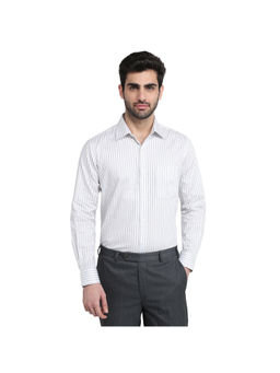 Raymond - Light Grey Regular Fit Full Sleeve Shirt