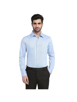 Raymond - Medium Blue Regular Fit Full Sleeve Shirt