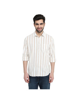 Parx - White Slim Fit Full Sleeve Shirt