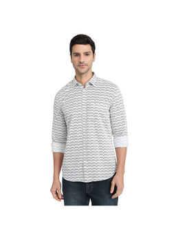 Parx - White Slim Fit Full Sleeve Shirt