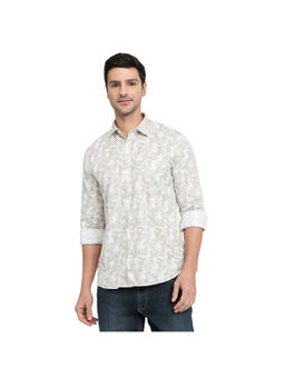 Parx - Medium Brown Slim Fit Full Sleeve Shirt