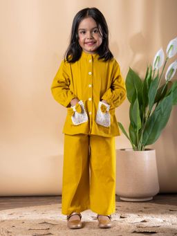 Readiprint - Girls Embroidered Cotton Blend Full Sleeves Co-Ord Set