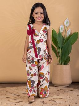 Readiprint - Girls Floral Cotton Blend Sleeveless Co-Ord Set