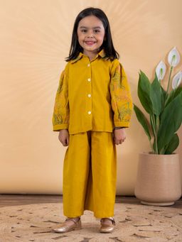 Readiprint - Girls Embroidered Cotton Blend Full Sleeves Co-Ord Set