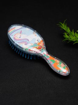Stol'N - Blue Unicorn Designed Oval Shaped Hair Brush (2-6 Years)