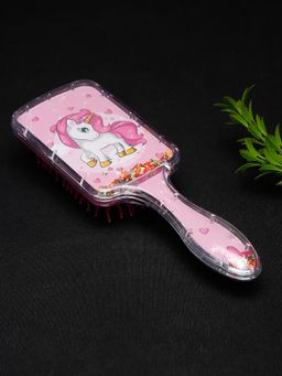 Stol'N - Pink Unicorn Theme With Glittery Hair Brush (2-6 Years)