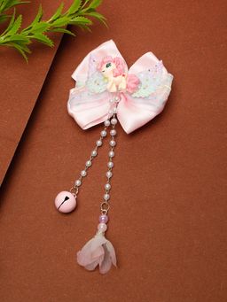 Stol'N - Pink Bow Designed Unicorn Hair Clip (2-6 Years)