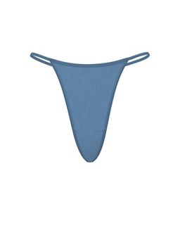Victoria's Secret - Blue Stretch Cotton V String Panty