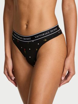 Victoria's Secret - Cotton Logo Cotton Thong Panty