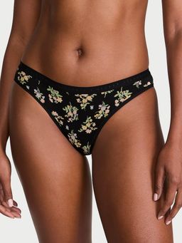 Victoria's Secret - Black Stretch Cotton Bikini Panty