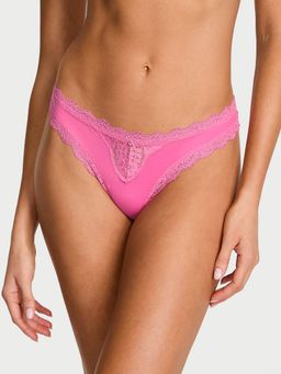 Victoria's Secret - Dream Angels Lace Trim Thong Panty