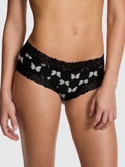 Victoria's Secret - PINK Cotton Lace Trim Cheeky Panty