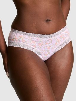 Victoria's Secret - PINK Cotton Lace Trim Cheeky Panty