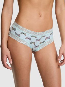 Victoria's Secret - PINK Cotton Lace Trim Cheeky Panty