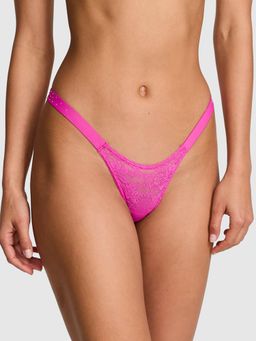 Victoria's Secret - PINK Wink Bling Lace Micro Thong Panty