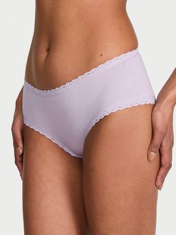 Victoria's Secret - Lace Trim Cotton Lace Waist Cheeky Panty