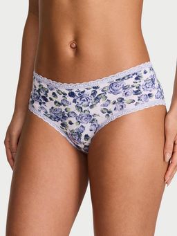 Victoria's Secret - Lace Trim Cotton Lace Waist Cheeky Panty