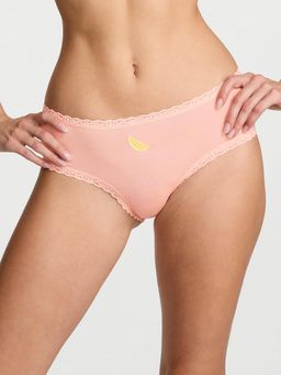 Victoria's Secret - Lace Trim Cotton Lace Waist Cheeky Panty