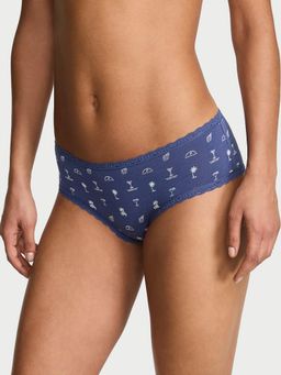 Victoria's Secret - Lace Trim Cotton Lace Waist Cheeky Panty