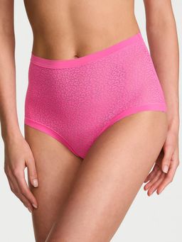 Victoria's Secret - No Show Leopard Lace Modern Brief Panty
