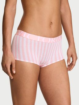 Victoria's Secret - Multi-Color Cotton Exploded Logo Cotton Boyshort Panty
