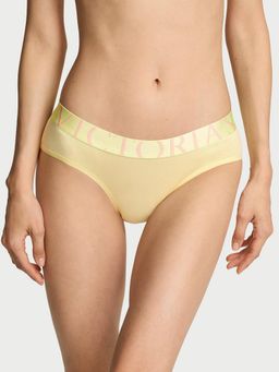 Victoria's Secret - Yellow Cotton Exploded Logo Cotton Hiphugger Panty