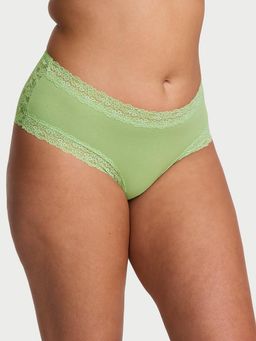 Victoria's Secret - Lace Trim Cotton Lace Trim Cheeky Panty