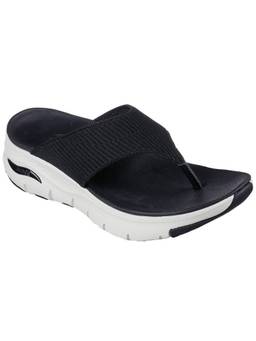SKECHERS - Women Black ARCH FIT - EASY DAY Flipflops