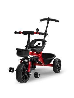 BAYBEE - Red Smart Plug & Play Kids Cycle with Eva Wheels, Bell, Storage Baskets