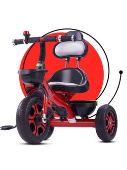BAYBEE - Red Trike Ride On with Storage Space, Kids Tricycle| Baby Cycle, Children Cycle