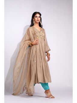 Shruti S - Regal Upwan Collection Embroidered Anarkali with Salwar and Dupatta (Set of 3)