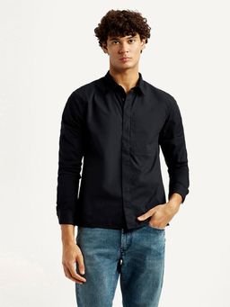 Levi's - Black Cotton Full Sleeves Shirt