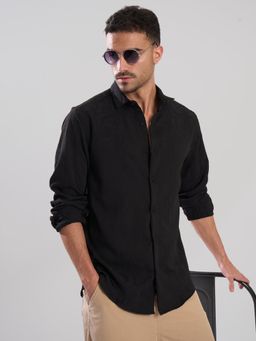 Bene Kleed - Black Polyester Full Sleeves Shirt