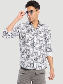 Bene Kleed - White Polyviscose Full Sleeves Shirt