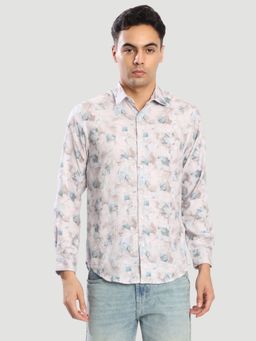 Bene Kleed - White Polyester Blend Full Sleeves Shirt
