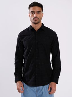 Bene Kleed - Black Cotton Full Sleeves Shirt
