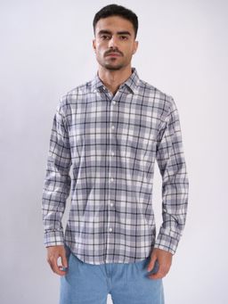 Bene Kleed - Purple Cotton Blend Full Sleeves Shirt