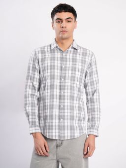 Bene Kleed - Grey Cotton Full Sleeves Shirt