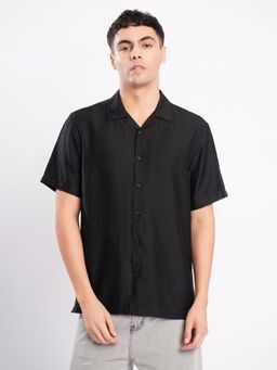 Bene Kleed - Black Nylon Half Sleeves Shirt