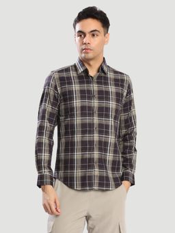 Bene Kleed - Brown Cotton Full Sleeves Shirt