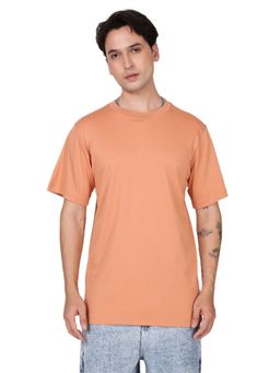 Bene Kleed - Peach Cotton Half Sleeves T-Shirt